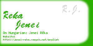 reka jenei business card