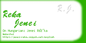 reka jenei business card